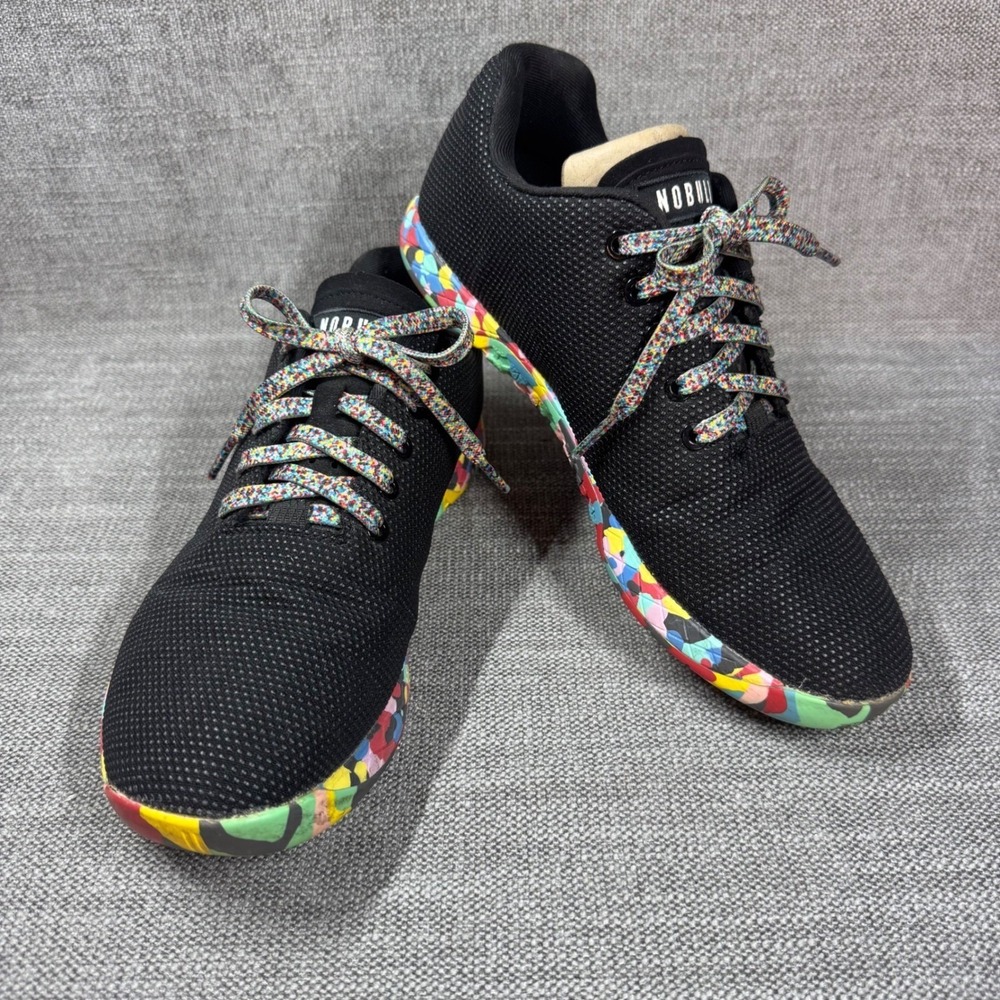 NOBULL‎ Outwork Training Shoes Confetti Camouflage Mens 9.5 Womens 11 Gym Active
